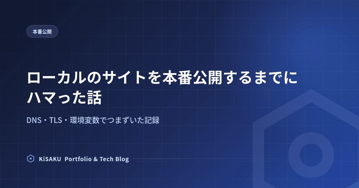 本番公開までにハマった話 記事のサムネイル