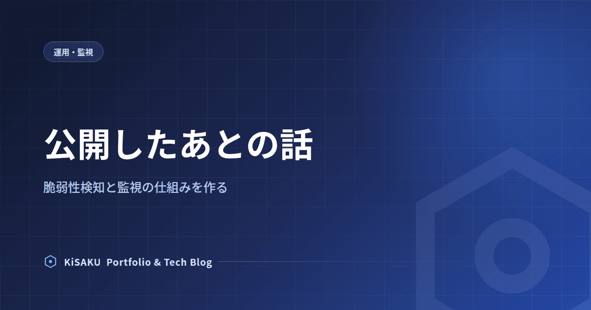脆弱性検知と監視の仕組み 記事のサムネイル